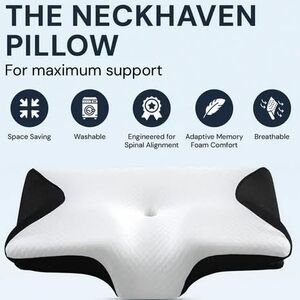 Neckhaven Memory Foam Orthopedic Neck Pillow.